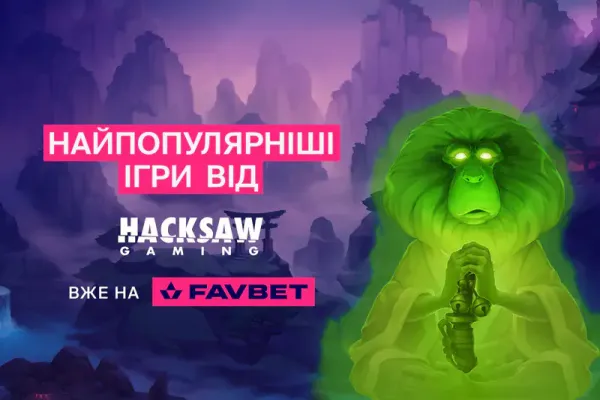 Найкраща гра минулого року та інші хіти від Hacksaw Gaming вже доступні у Фавбет